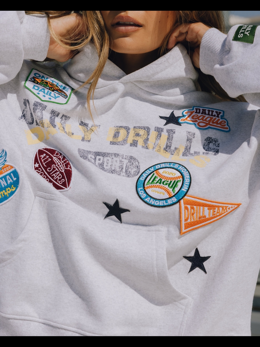 New Daily Drills ALL STARS  Oversized Grey Hoodie XS/S 💙*SOLD OUT EVERYWHERE*💙